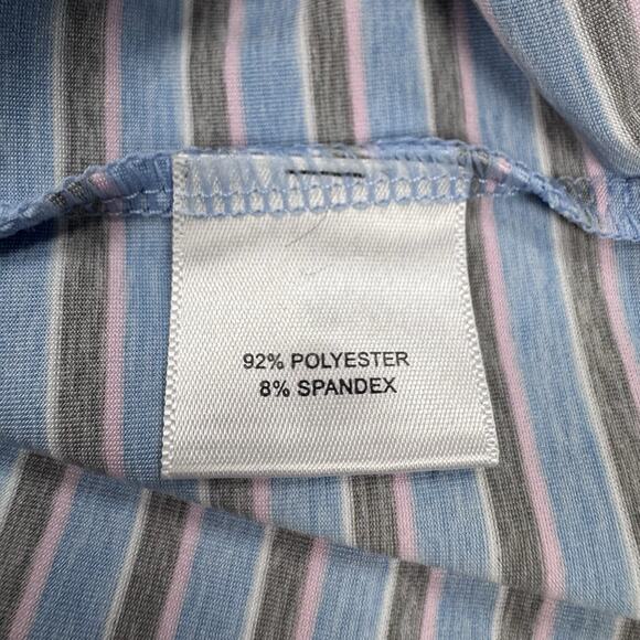 Peter Millar Summer Comfort Polo M Denton Country Club DCC Striped Blue Preppy - Picture 5 of 9